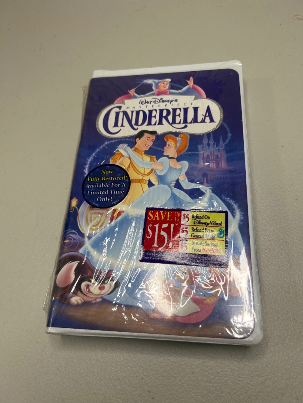 New VHS Tape Walt Disney Cinderella